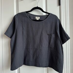 Charcoal Gray Women's Top